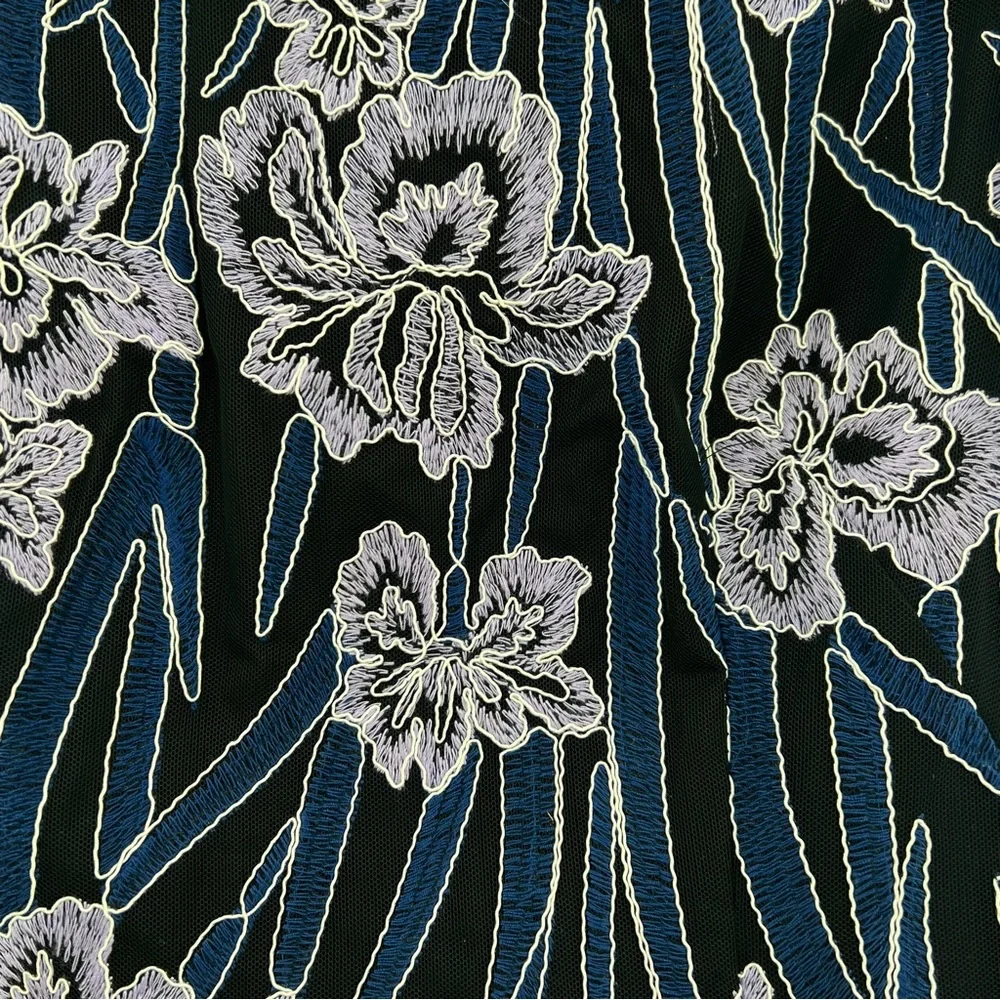 Reiss NWT Estelle Floral Embroidered Mini Dress size 4 - Picture 5 of 10